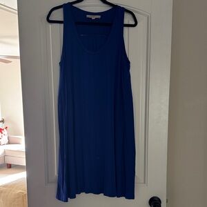 LOFT Blue Sleeveless Dress